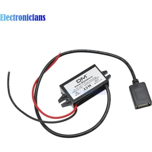 DC-DC 12V to 5V Step-Down Power Supply Module USB Female Port Converter Potting Waterproof power module for phone charger