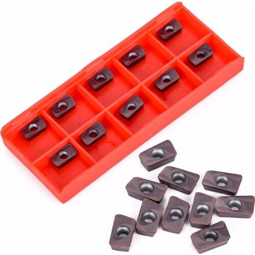 10Pcs APMT1135PDER-H2 VP15TF Indexable Inserts Carbide Inserts Cutting Blades with Box For APKT1135 CNC Tool Milling Cutter