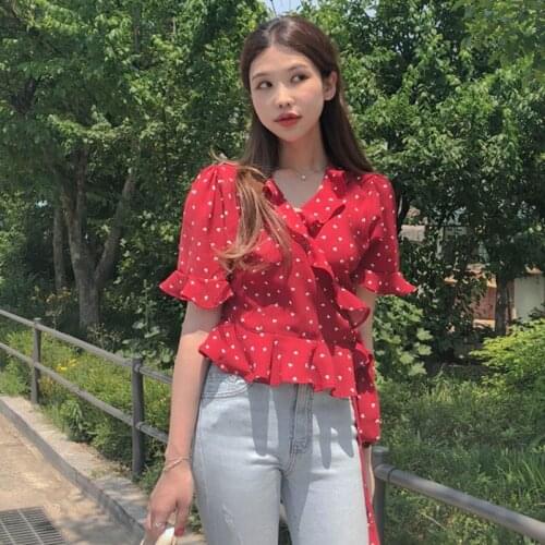 Женские красные рубашки KMETRAM China At AliExpress