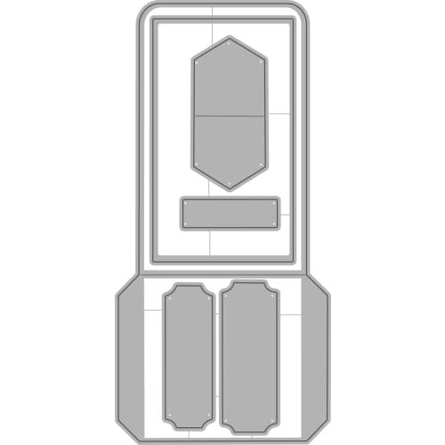 AliliArts Metal Cutting Dies Library card set diy Scrapbooking Photo Album Decorative Embossing PaperCard Crafts Die 2020