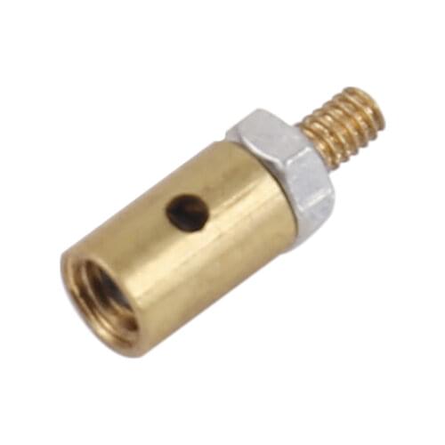 Metal Servo Linkage Stopper Aperture 1.1/2.1mm Tie Rod Adjuster Copper Fast Regulator Pushrod Connector for RC Model Fixed Wing