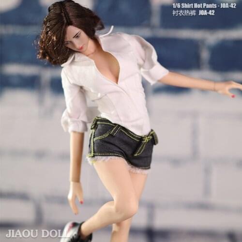 1/6 JOA-42 Female Shirt + Pants Clothes Set Model for 12" Action Figure Body