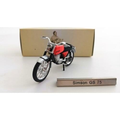 Atlas 1:24 1979 Simson GS 75 motorcycle Alloy Metal Diecast Cars Model Toy Vehicles For Children Boy Toys gift
