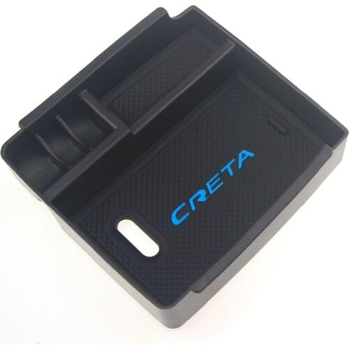 Central Armrest Console Tray Storage Box For Hyundai IX25 Creta 2015 2016 2017 2018 Accessories