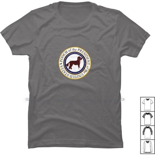 Pooch Of The Presidential Seal T Shirt 100% Cotton Presidential President Resident Preside Cartoon Popular Humor Side Seal Cute