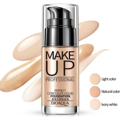 Pro Makeup Moisturizing Liquid Foundation Shake Powder BB Cream Concealer 30ml