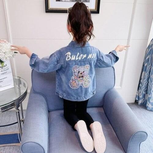 RIYBEOE Denim Jackets For Girls