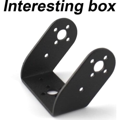 Oblique U Bracket Standard Servo Bracket PTZ Bracket Manipulator Man Accessories Aluminum Alloy Model DIY