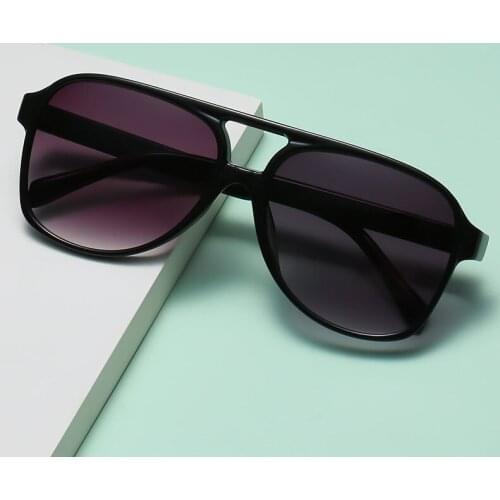 Trendy Retro Big Frame Sunglasses for Men and Women Eyeglasses Foreign Fashion Outdoor Driving Fishing Gradient Sunglasses