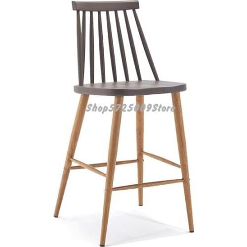 Modern Simple Industrial Style High Stool Bar Chair Bar Bench High Stool Front Desk Chair Negotiation Chair