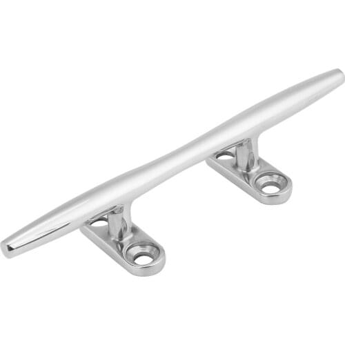 6" Stainless Steel Marine Boat Dock Deck Rope Cleat Hollow Base Bollard