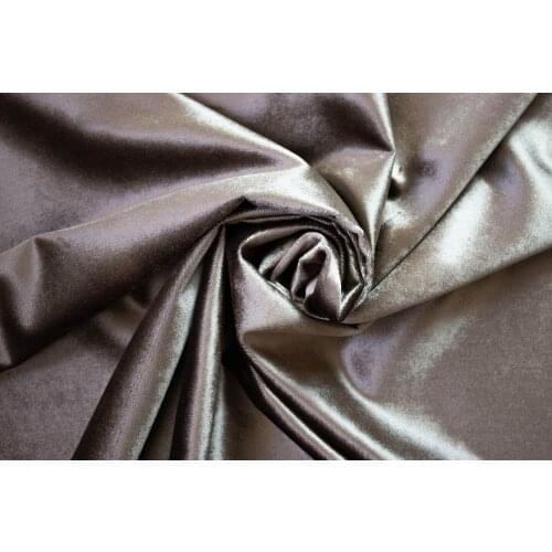 Dark Mink Curtain Velvet Fabric 145 cm width 10 mt'ye up cut