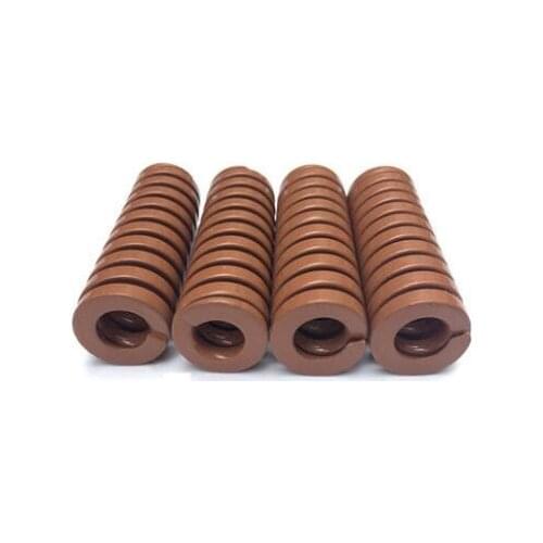 2pcs 14mm OD 7mm ID mold load brown compression spring industrial springs metal spring compress die springs 55mm-80mm length