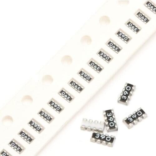 500pcs/lot 0402 SMD Resistor 0R~510K 8P (2*4P) 5% Torlerance