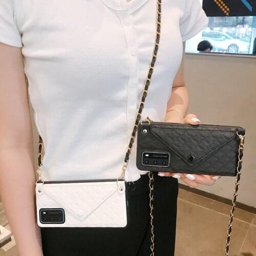 Lady Crossbody Wallet Purse Case For Huawei P40 P30 Pro Envelope Leather Phone Case For Huawei Mate 30 Pro Back Cover Conque