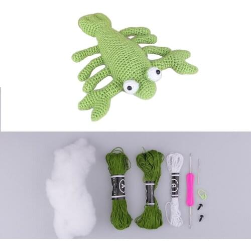 Lobster Doll Crochet Kit Amigurumi DIY Craft Project with Materials and Instruction