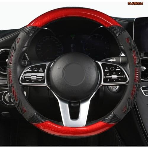 KAHOOL Microfiber Leather Car Steering Wheel Cover For BORGWARD BX5 BX6 BX7 BXI7