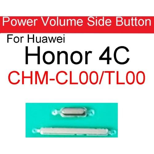 Volume Key + Power On/Off Side Button For Huawei Honor 4C CHM-CL00/TL00 Power Button + Voulme Sidekey Replacement Parts