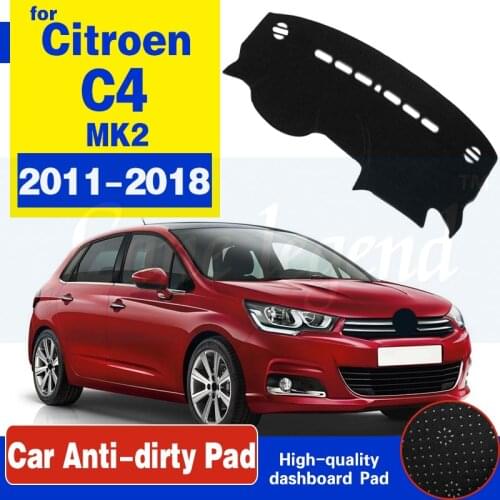 For Citroen C4 MK2 2011~2018 Anti-Slip Mat Dashboard Cover Pad Sunshade Dashmat Carpet Dash Car Accessories Pallas Coupe Rug