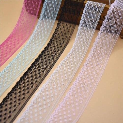 10 Yards Lace Ribbon 32mm Wide White Lace Trimming for sewing DIY Embroidered Decoration Wedding Lace trim african lace fabric