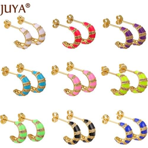 Fashion Colorful Earring With Zircon Rhinestone Jewelry Accessories Curved Hook Caterpillar Earrings For Girls Party Supplies
