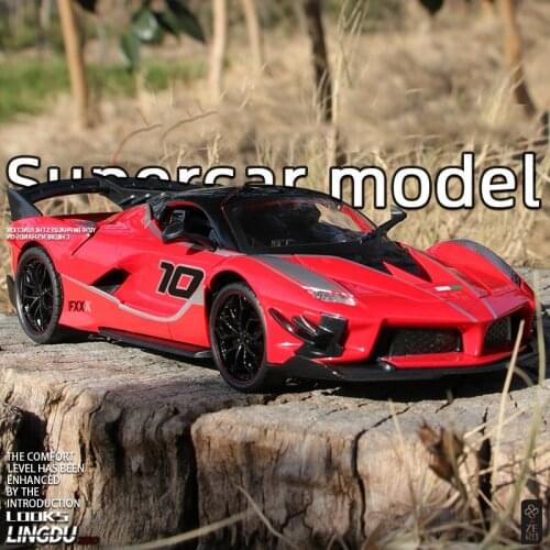 NEW 1:24 Ferrari-Laferrari FXXK Sports Car Alloy Car Model Diecasts & Toy Vehicles Model Car High Simulation Toys For Children