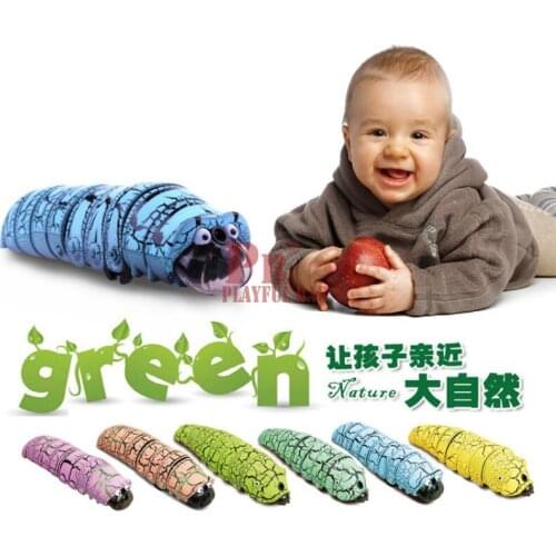 Pb playful bag Funny Simulation Infrared RC Remote Control Scary Creepy Insect The caterpillar Toys Halloween Gift For Children