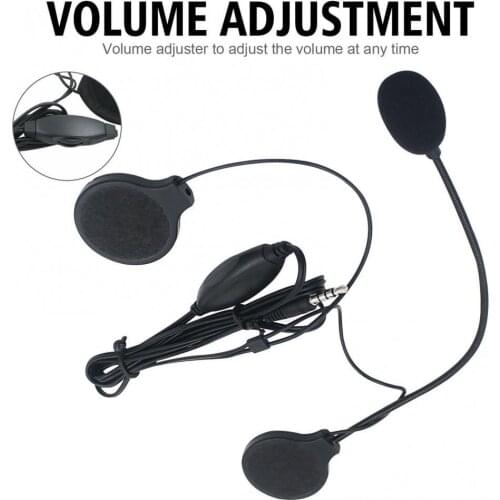 Portable Hands-free Motorcycle Helmet Earphone Motorbike Headset with Microphone
