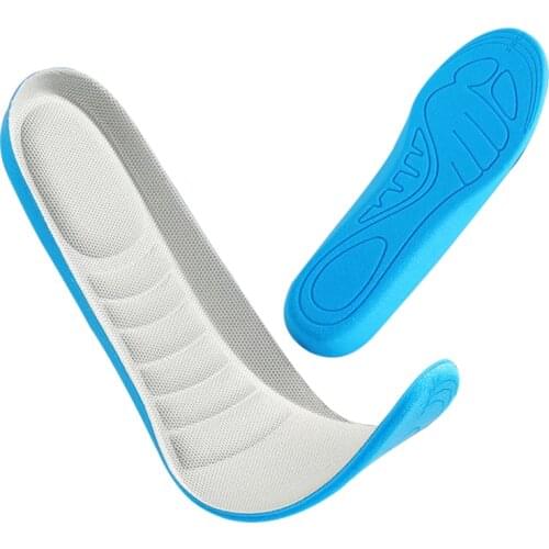 BANGNI Memory Foam Insoles Arch Support Elastic Inserts Plantar Fasciitis Shock Absorb Sports Shoes Pad Feet Pain for Men Women