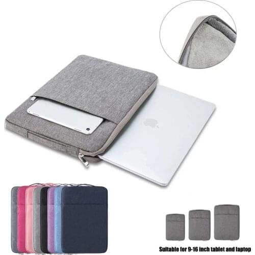Laptop Bag Is Suitable for 10 11 13 15 Inch MacBook Air Pro XIAOMI HP Lenovo Tablet Bag Waterproof Oxford Cloth Protective Cover