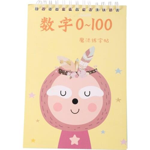 0~100 Digital Number Writing Calligraphy Practice Copybook Children Preschool kid Cognitive Enlightenment Education Textbook