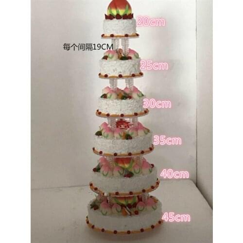 6 tiers Cake Stand - Wedding Centerpiece - Wedding crystal cake display- Wedding Decoration Party Supply