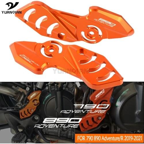 890 Adventure Motorcycle Aluminum Side Flanks Protector Heel Plates Protective Cover Guard FOR 790 890 Adventure Adv R S 890Adv