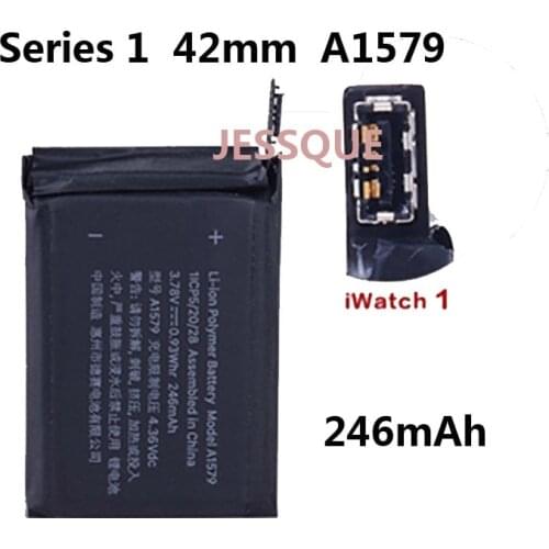 42mm A1579 246mAh Battery For Apple watch Series 1 Gen Serie G S1 GPS Batterie Accumulator AKKU