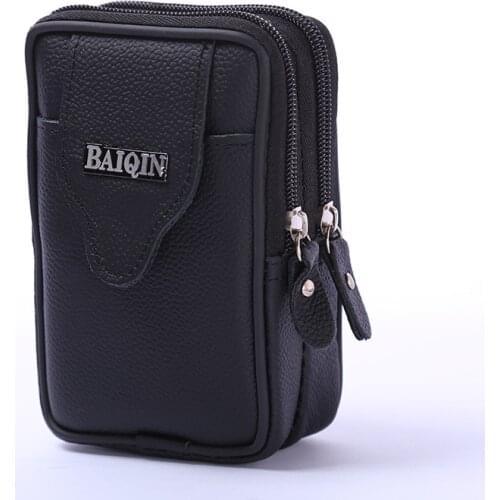 BISI GORO Wear Belt Pocket Phone Coin Unisex Waist Bag Multi-function Outdoor Heuptas Heren Fashion Wear-resistant Small Purse