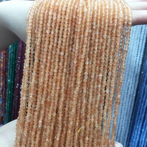 Natural Stones Faceted Scattered bead crystal Small Beads 3 mm Beaded for DIY Elegant Necklace Bracelet Jewelry Making