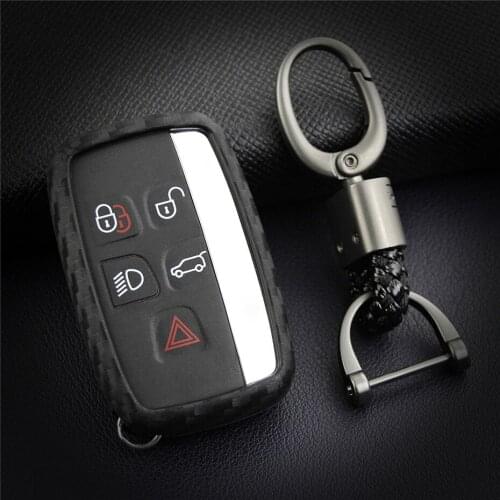 Car Key Case Cover For Land Rover A9 Freelander 2 Discovery Sport Range Rover Evoque For Jaguar XE XF XJ XK Key Ring Bag Styling