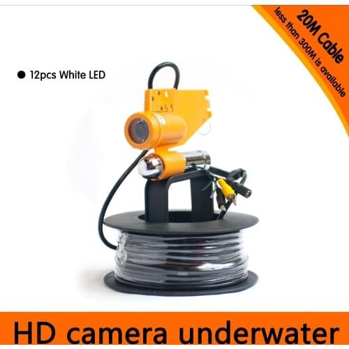 CR006 Color CCD Underwater Camera With Single Gravity Bar for Submarine & Fishing 20m to 150m Cable Available Waterproof IP68