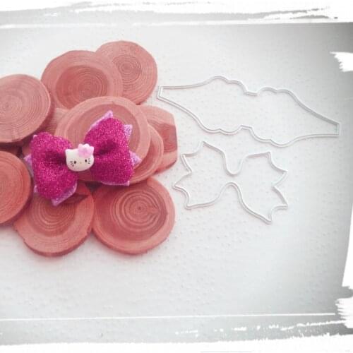 Baby Girl Hair Bow Tie Cutting Dies Template DIY Scrapbooking Metal Cutting Dies Paper Cards Process Embossing Folder Template