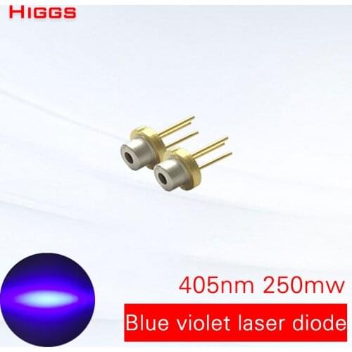 Long life 405nm 250mw blue violet laser diode semiconductor device laser head module locator light source DIY lamp accessories