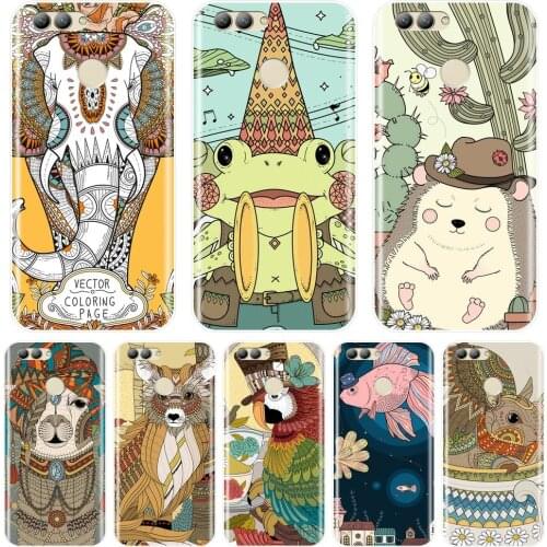 For Huawei Nova Smart Lite 2017 Case Silicone Rabbit Elephant Soft Back Cover For Huawei Nova 2i 2 Lite Plus 3 3I 3E Phone Case