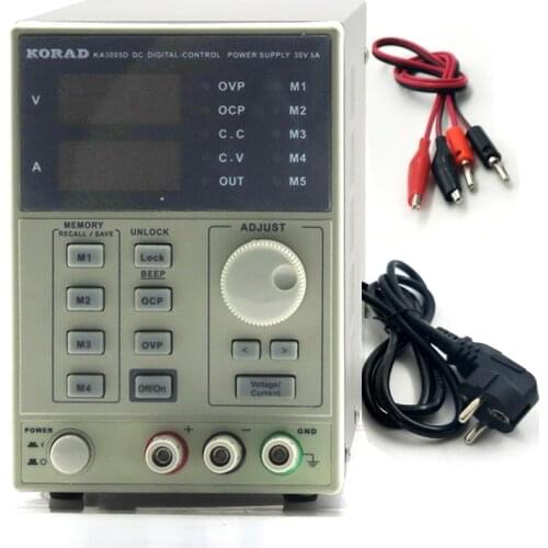 KORAD KA3005D high precision Adjustable Digital DC Power Supply 4Ps mA 30V/5A for scientific research service Laboratory