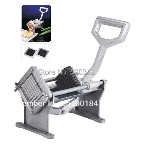 Restaurant Quality manual Potato French Fry Cutter with 4 Blades,French Fry Maker Cutter Potato Fruit Vegetable Veggie Sticks