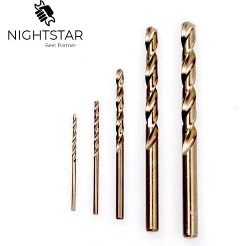 Krachtige 5Pcs Co-HSS M35 Drill Bits HSS-Co Cobalt Various Sizes Metal Plastic Wood 2mm 2.5mm 4mm 6.5mm 7.5mm Cobalt Drill Bits