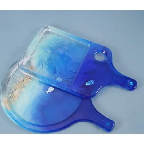 New transparent silicone mold resin decorative crafts DIY fruit tray storage set mold epoxy resin mold for jewelry