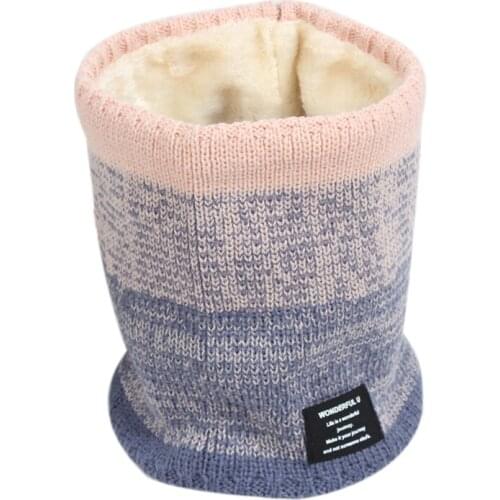 Knit Women Ring Neck Scarf Winter Warm Thick Fur Bandana Cotton Cycling Scarves Unisex Men Cashmere Collar Wraps 2020 New