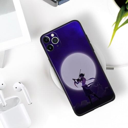 Genshin Impact Xiao aesthetic silicone for iPhone Se 6 6s 7 8 Plus X XR XS 11 12 Mini Pro Max glass TPU phone case cover shell