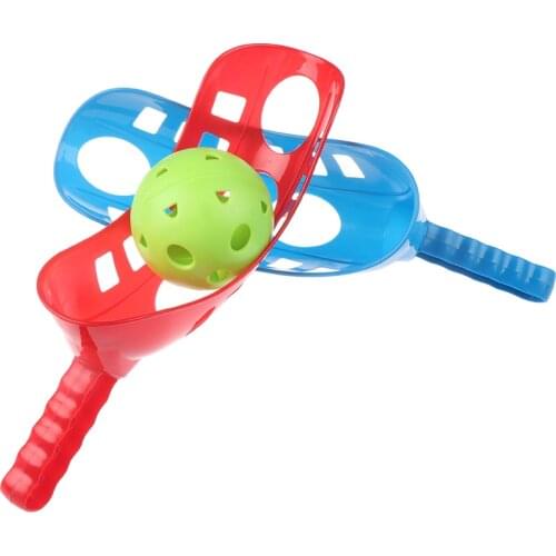 Catching Game Trackball Sport Lacrosse Racket Game Toys Scoop Ball Set For Children And Adults Birthday Gifts