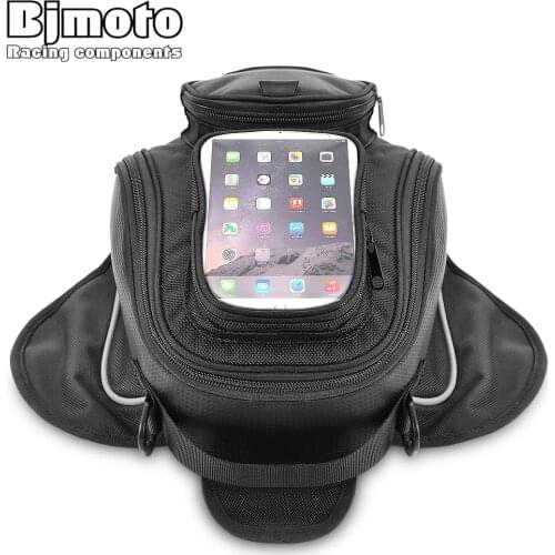 Universal Motorcycle Bag Mobile Phone Black Bicycle Motorbike Riding Strong Magnetic Waterproof Oil Fuel Tank Motorcycle Bags