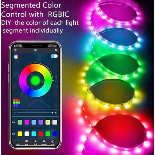 USB 5V Bluetooth LED Strip Lights 1M 2M 3M 4M 5M WS2812B 14Key RF Control TV Background Lighting Luces LED Lights For Bedroom